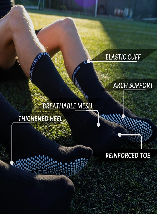 LACE|PRO Grip Socks Soccer Anti Slip Athletic Socks for Men Women Soccer Grip Socks Men and Women Athletic Socks for Football US 8-13 Size - Image 3